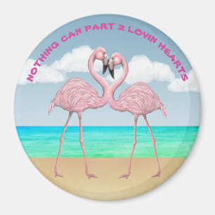 Flamingo Love Magnet