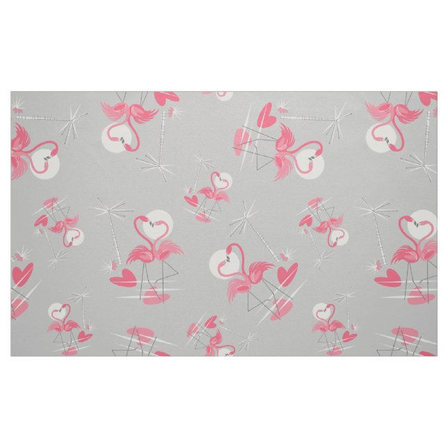 Flamingo Love Multi fabric large (Fat Quarter)