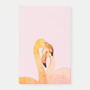 Flamingo Love, Pink Flamingos Post-it Notes