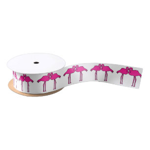 Flamingo Love Satin Ribbon