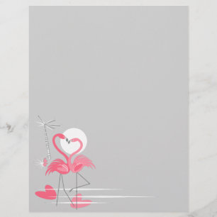 Flamingo Love Side letterhead