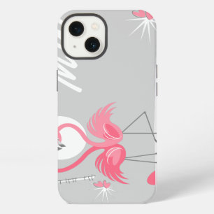 Flamingo Love Side Monogram IPad Mini horizontal iPhone 13 Case