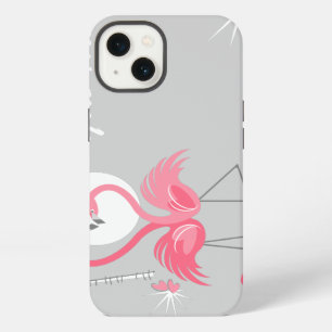 Flamingo Love Side Name IPad case horizontal