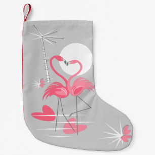 Flamingo Love stocking one-sided