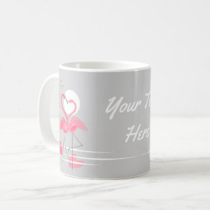 Flamingo Love Text mug