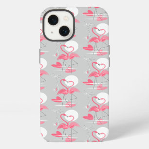 Flamingo Love Tiled iPad case