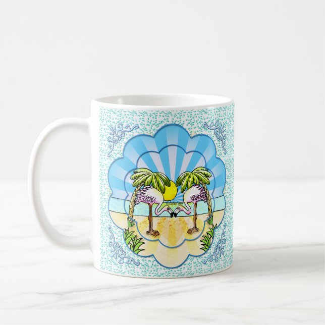 Flamingo lovers  mug (Left)