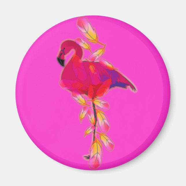 Flamingo Magnet (Front)