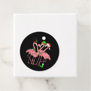 Flamingo Merry Christmas Funny Flamingo Lover Gift Favour Tags