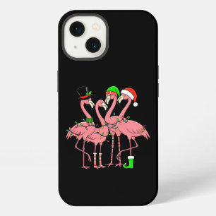 Flamingo Merry Christmas Funny Flamingo Lover Gift iPhone 13 Case