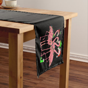 Flamingo Merry Christmas Funny Flamingo Lover Gift Short Table Runner