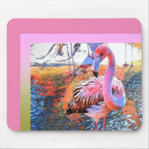 Flamingo Mouse Pad-Pink Mouse Pad