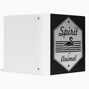 Flamingo My Spirit Animal Flamingo Costume Binder