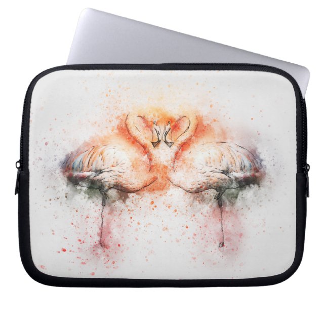 Flamingo Neoprene Laptop Sleeve 10 inch (Front)