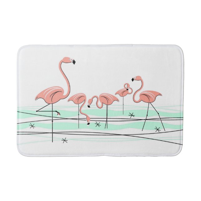 Flamingo Ocean Group bath mat (Front)