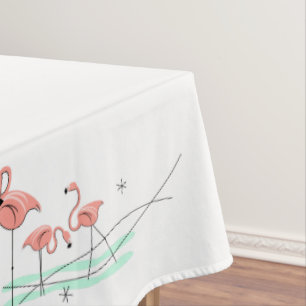 Flamingo Ocean Group border tablecloth