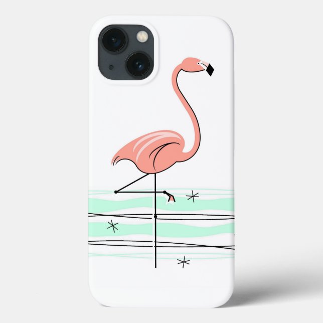 Flamingo Ocean iPad Mini case (Back)