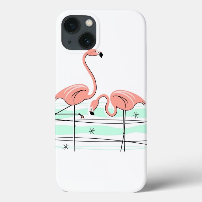 Flamingo Ocean Pair iPad Mini case (Back)
