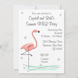 Flamingo Ocean Side Multi back invitation