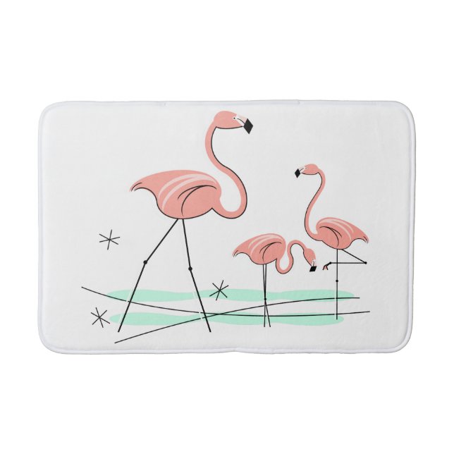 Flamingo Ocean Trio 2 bath mat (Front)
