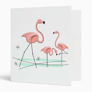 Flamingo Ocean Trio 2  Binder