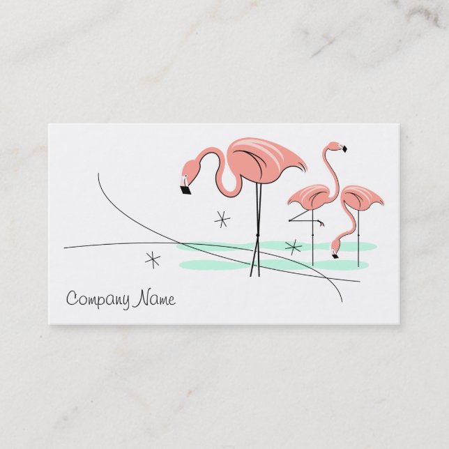 Flamingo Ocean Trio 3 business card (Front)