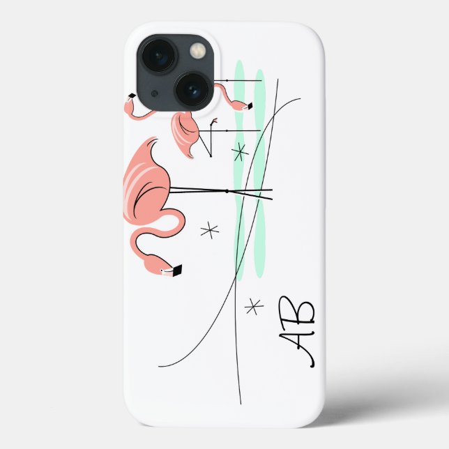 Flamingo Ocean Trio 3 'Monogram' iPad case (Back)