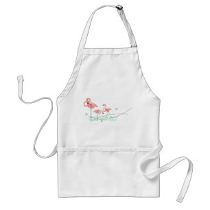 Flamingo Ocean Trio apron