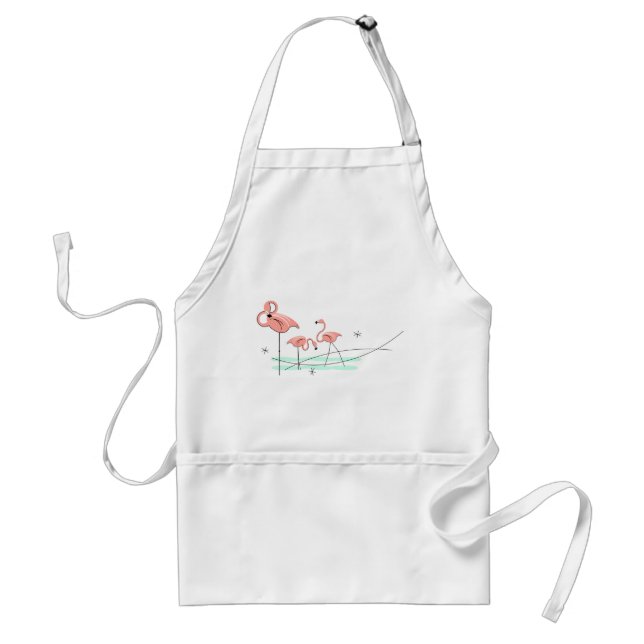 Flamingo Ocean Trio apron (Front)