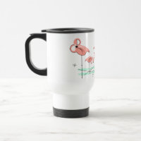 Flamingo Ocean Trio travel mug