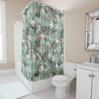 Flamingo Orchid Tropical Pattern Sage ID868