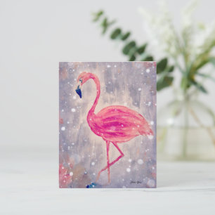 Flamingo Painting Greeting Card Personalize it