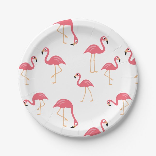 Flamingo Paper Plate (Front)