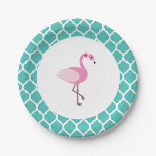 Flamingo Paper Plate