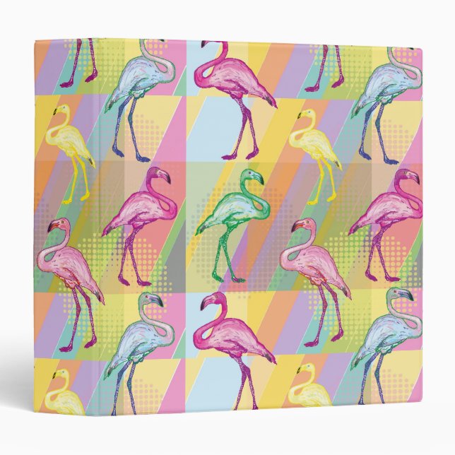 Flamingo Parade Binder (Front/Spine)