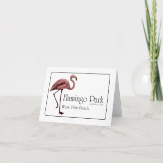Flamingo Park note card