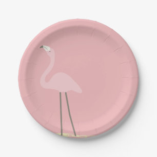 Flamingo Party Paper Plates