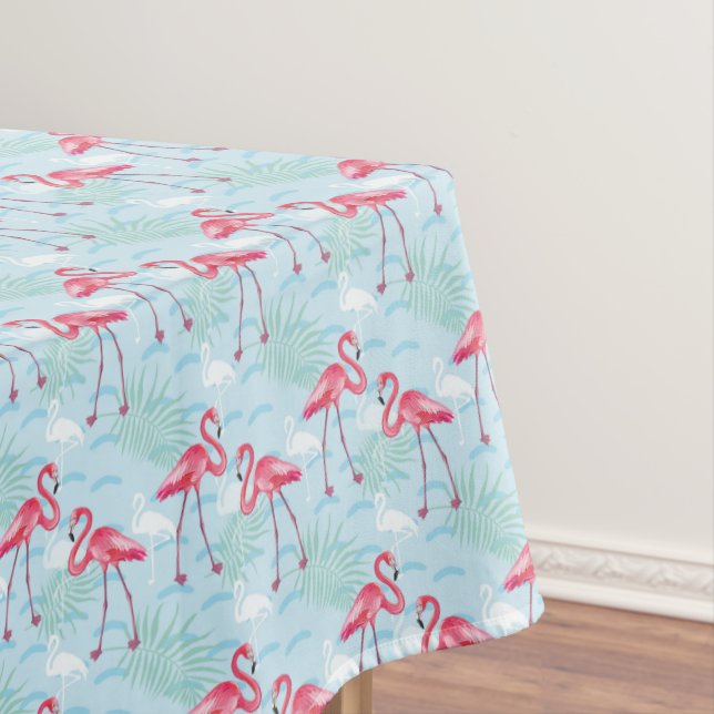 Flamingo Pattern 2 Tablecloth (In Situ)