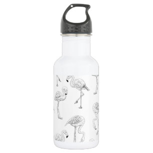 Flamingo pattern 532 ml water bottle