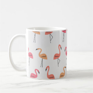 Flamingo Pattern Background Tropical Design Coffee Mug