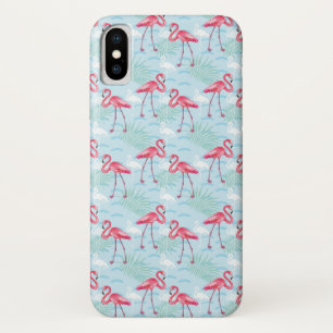 Flamingo Pattern iPhone X Case