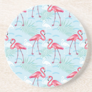 Flamingo Pattern Coaster