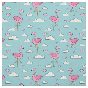 Flamingo pattern fabric