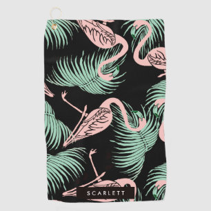 Flamingo Pattern Golf Towel