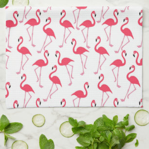 Flamingo Pattern Kitchen Towel