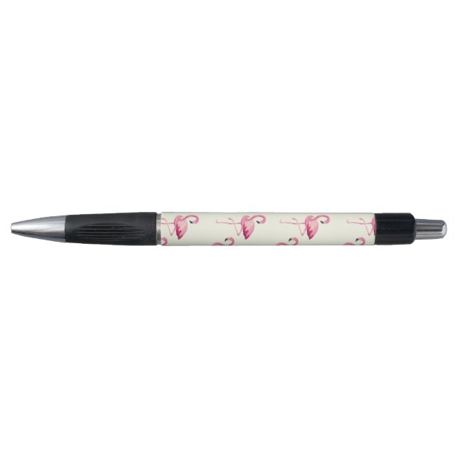 Flamingo Pattern Pink Pen (Front)