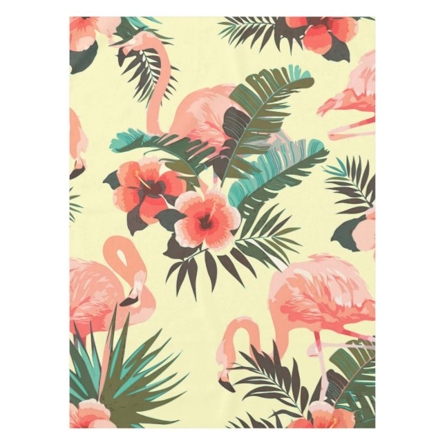 Flamingo Pattern Tablecloth (Front)