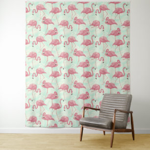 Flamingo Pattern tapestries