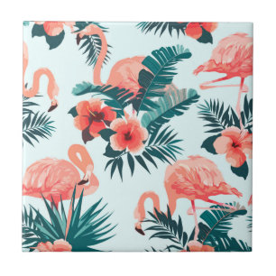 Flamingo Pattern Tile