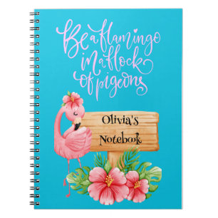 FLAMINGO PERSONALIZED NOTEBOOK